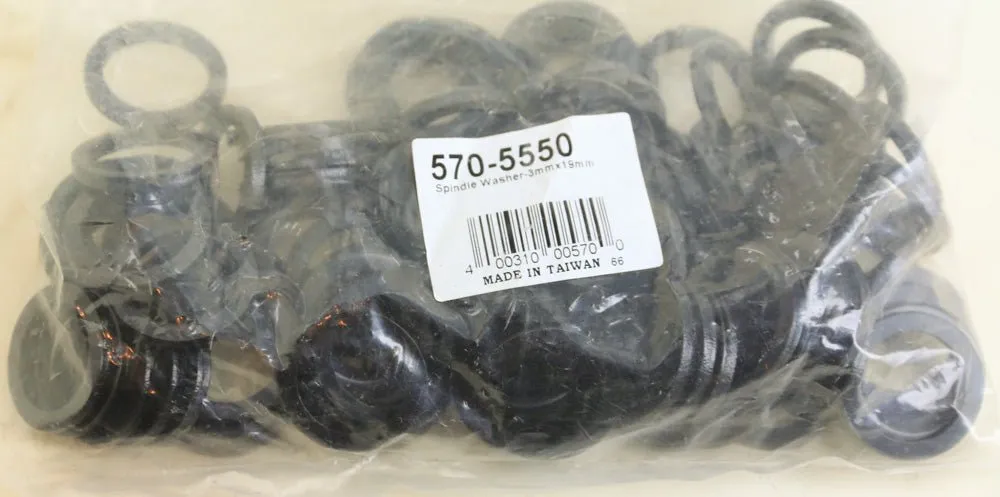 100 QTY FSA 570-5550 Bike Spindle Washer 3mm x 19mm Steel NEW