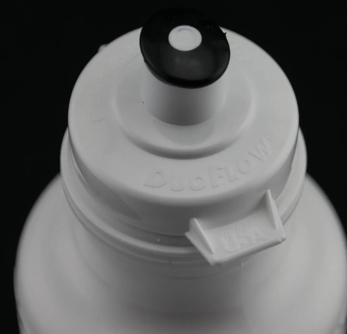 2 QTY California Springs DuoFlow 20oz Ounce Bicycle Water Bottles White NEW