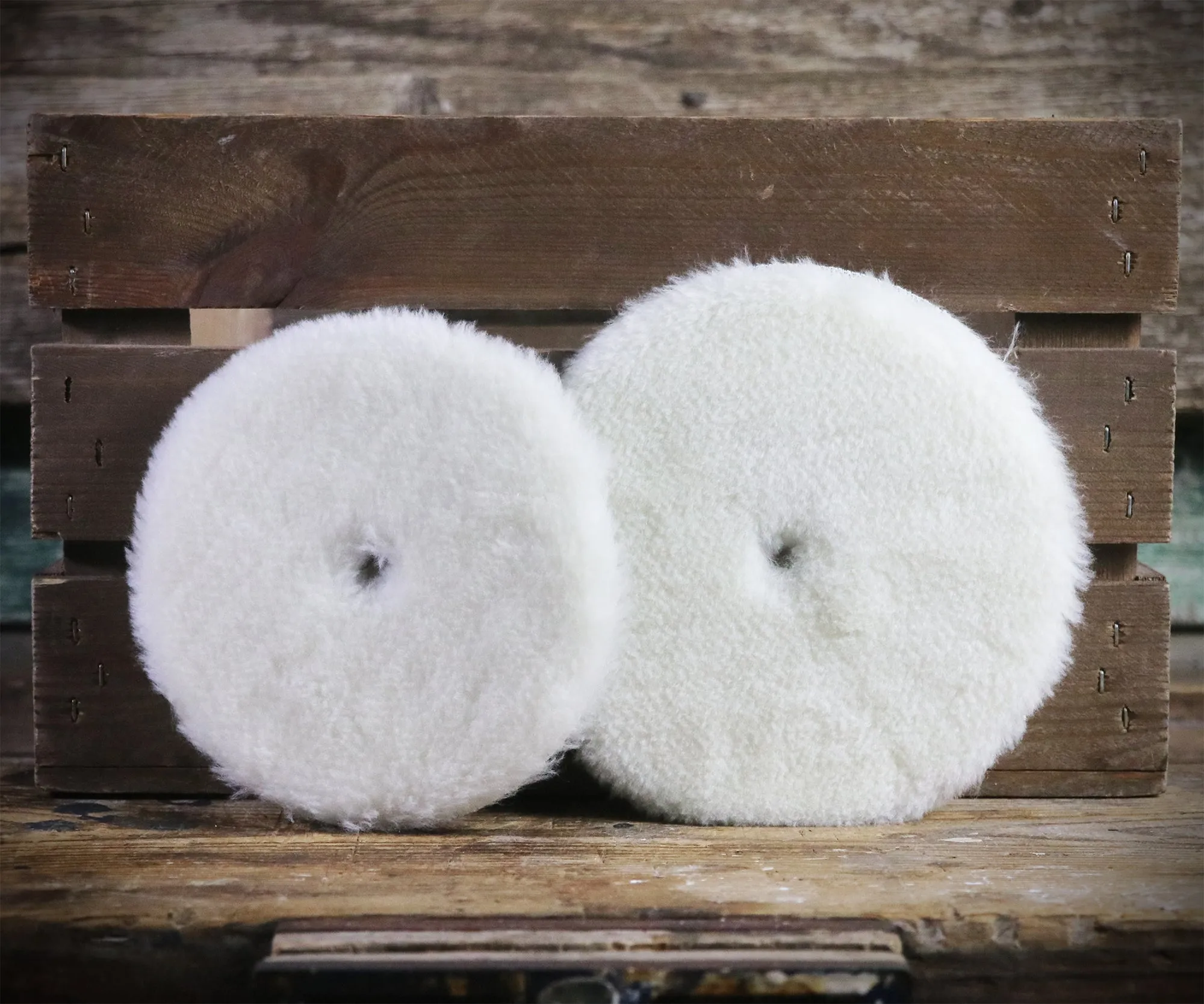 3M Perfect-It Random Orbital White Medium-Grade Wool Compounding Pad