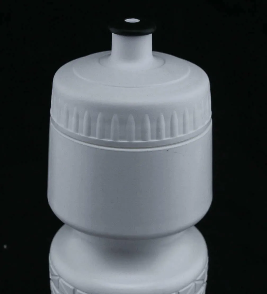 4 QTY 22oz Ounce Bicycle Water Bottles Screw Cap White NEW