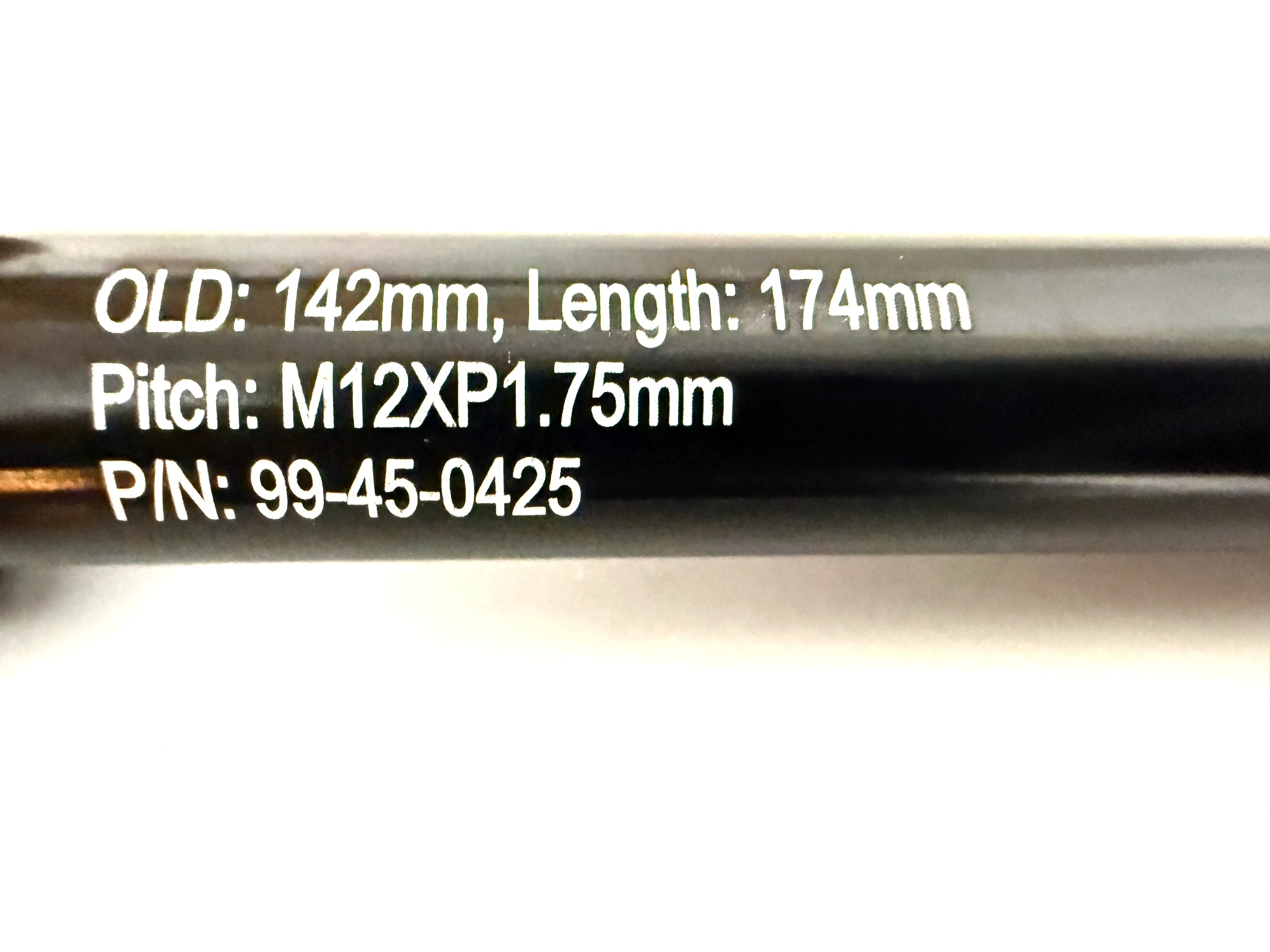 Alloy Bike Rear Thru Axle OLD 142mm 12mmx174mm Bolt 12.0*152.0L*M12(P1.75)