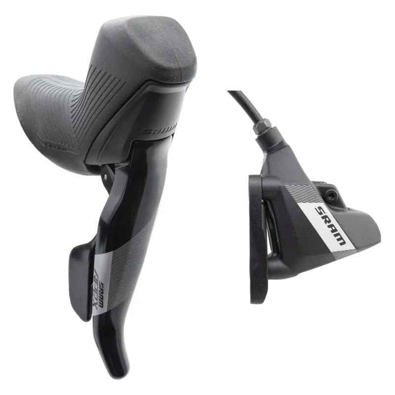 Apex Shift/Brake Lever Hydraulic Disc Brake Caliper - Right/Rear 12-Speed DoubleTap Flat Mount 20mm Offset BLK D1