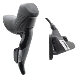 Apex Shift/Brake Lever Hydraulic Disc Brake Caliper - Right/Rear 12-Speed DoubleTap Flat Mount 20mm Offset BLK D1