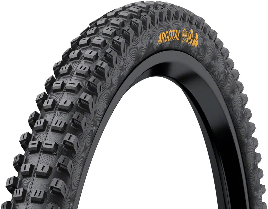 Argotal Tire - 27.5 x 2.40 Tubeless Folding BLK Super Soft Downhill Casing E25