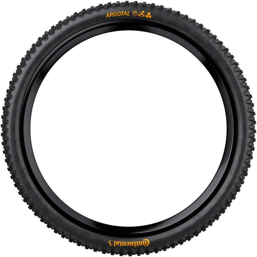 Argotal Tire - 27.5 x 2.40 Tubeless Folding BLK Super Soft Downhill Casing E25