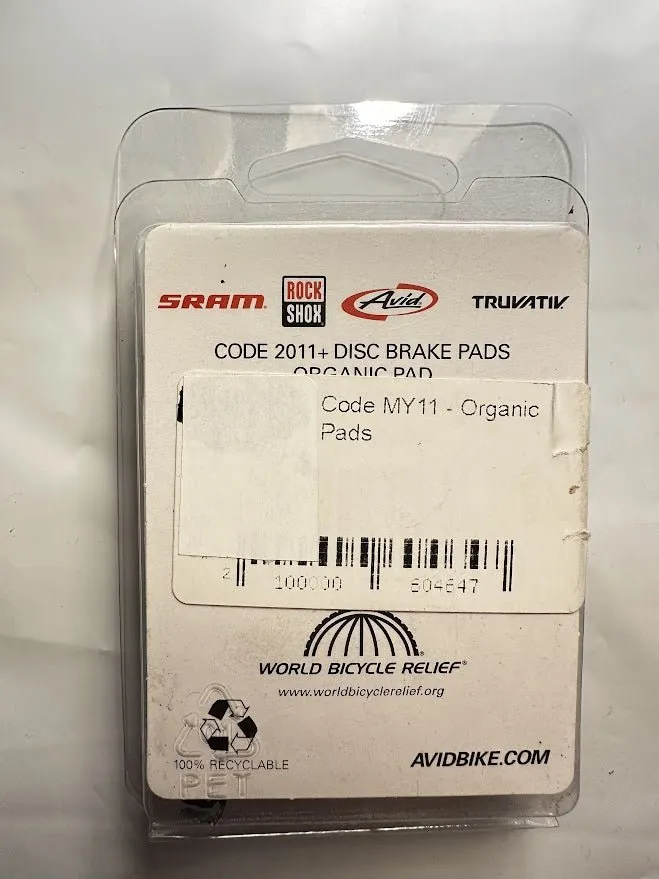 Avid Code 2011-2016 Semi-Metallic Replacement Disk Brake Pads New