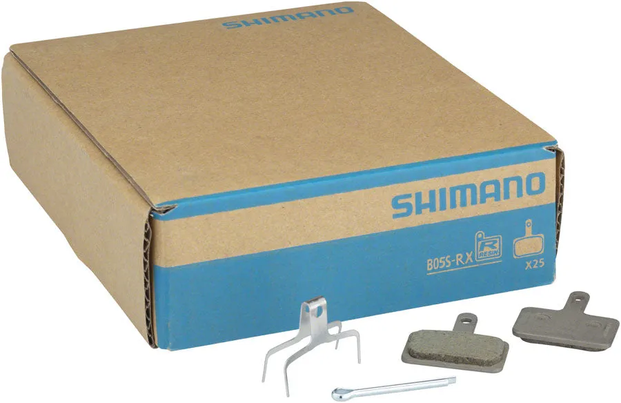 B05S-RX Disc Brake Pad Spring - Resin Compound Stainless Steel Back Plate Box/25 pair