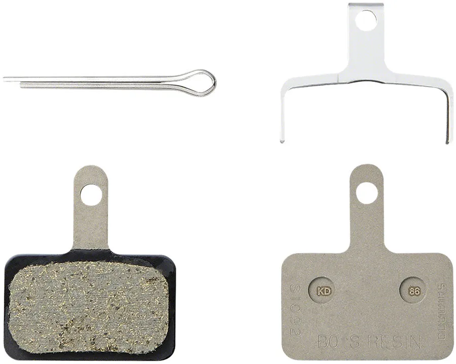 B05S-RX Disc Brake Pad Spring - Resin Compound Stainless Steel Back Plate Box/25 pair