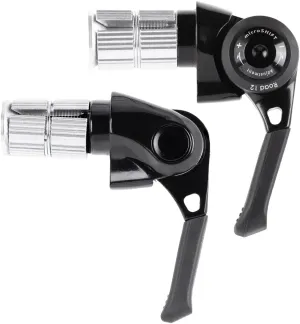 BS-A12 Bar End Road Shifter Set - 2x 12-Speed Shimano 12-Speed Road Compatible BLK