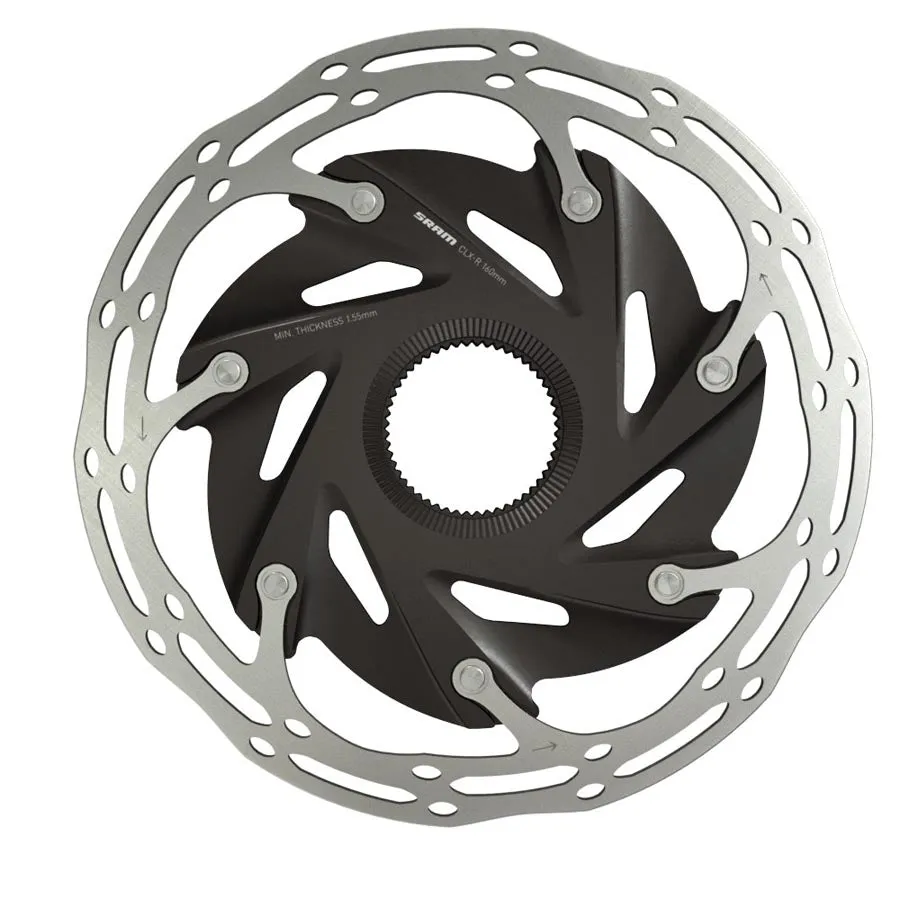 CenterLine XR Disc Brake Rotor - 140mm Center Lock Silver/Black