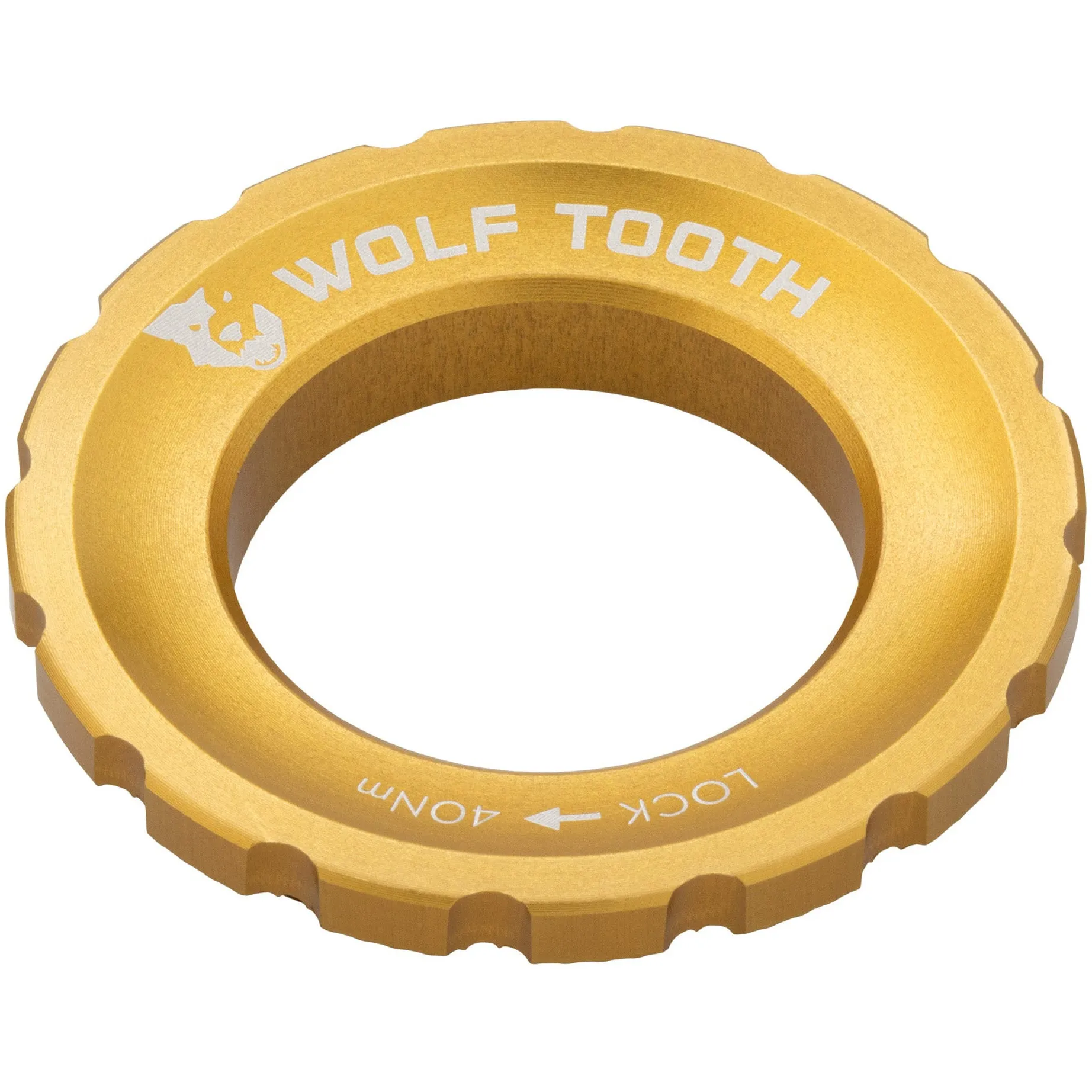 CenterLock Rotor Lockring - External Splined Gold
