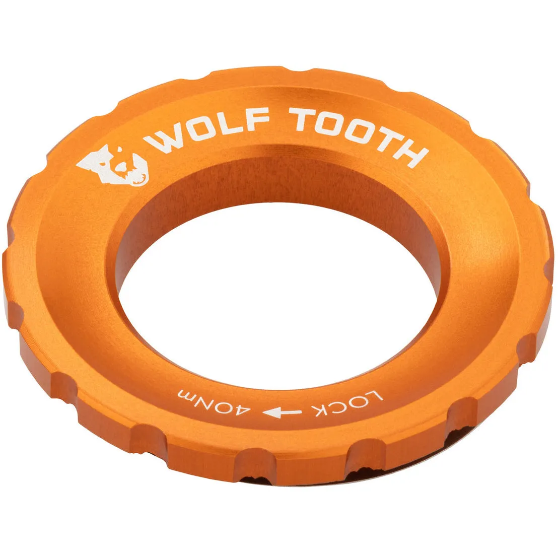 CenterLock Rotor Lockring - External Splined Orange