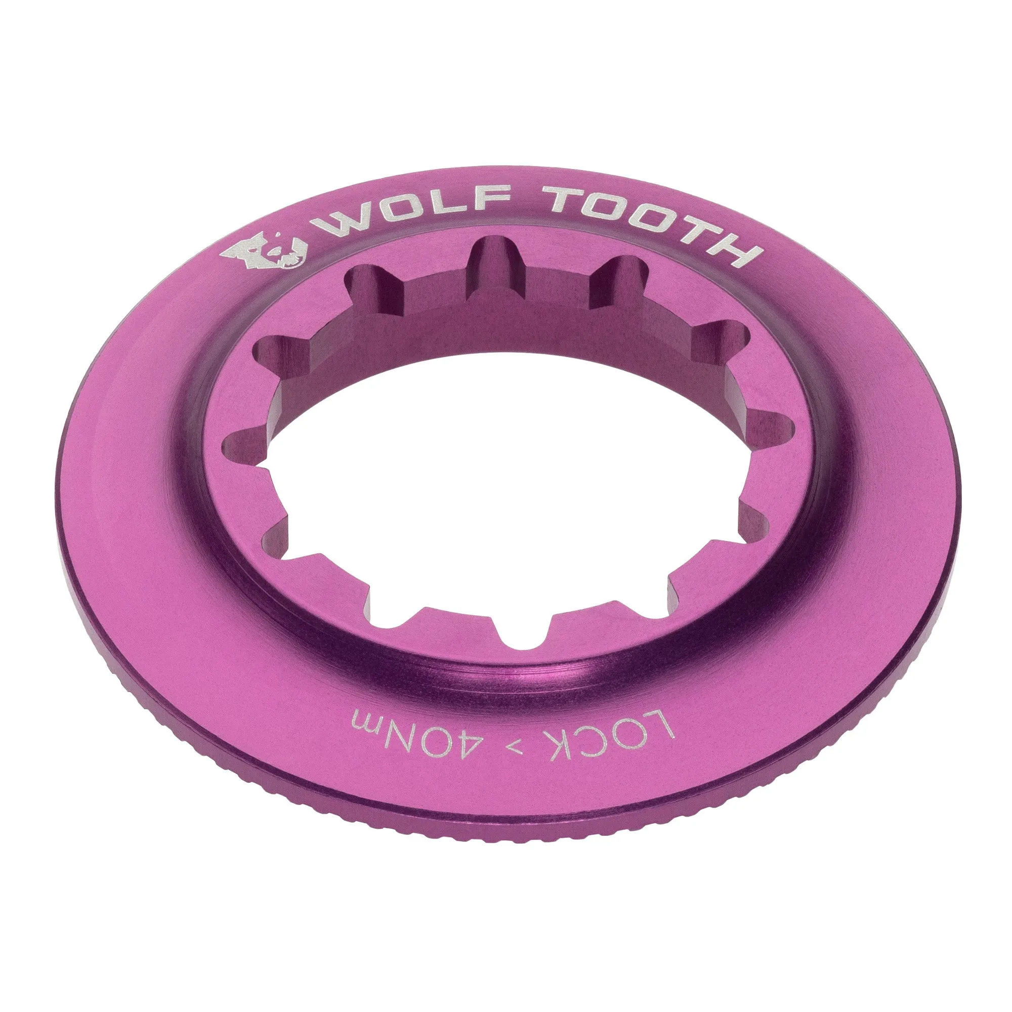 Centerlock Rotor Lockring - Internal Splined Purple