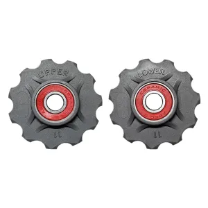 Ceramic Bearing Pulley Wheel Set  7/8/9/10/11sp Grey
