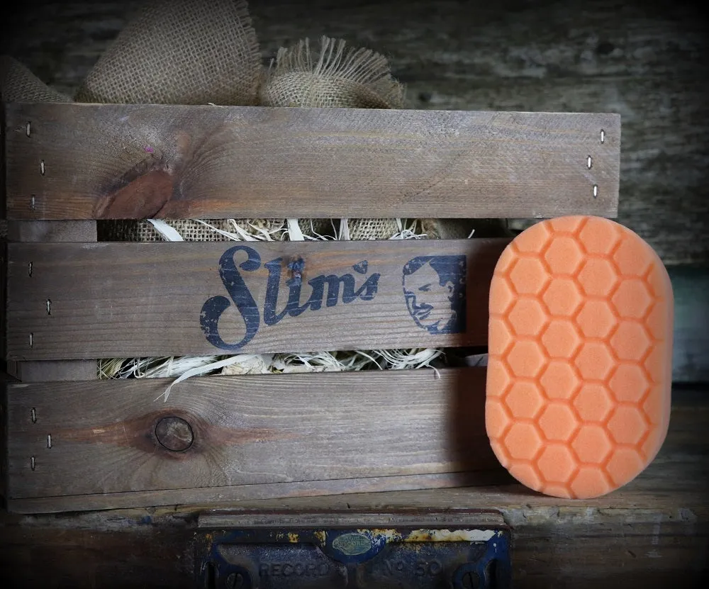 Chemical Guys Hex-Logic Medium Cutting Hand Applicator Pad (Orange)