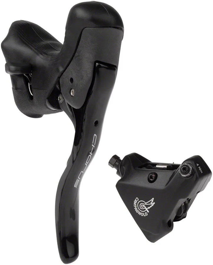 Chorus Ergopower Hydraulic Brake/Shift Lever Disc Caliper - Left/Front 12-Speed 140mm Flat Mount Caliper BLK