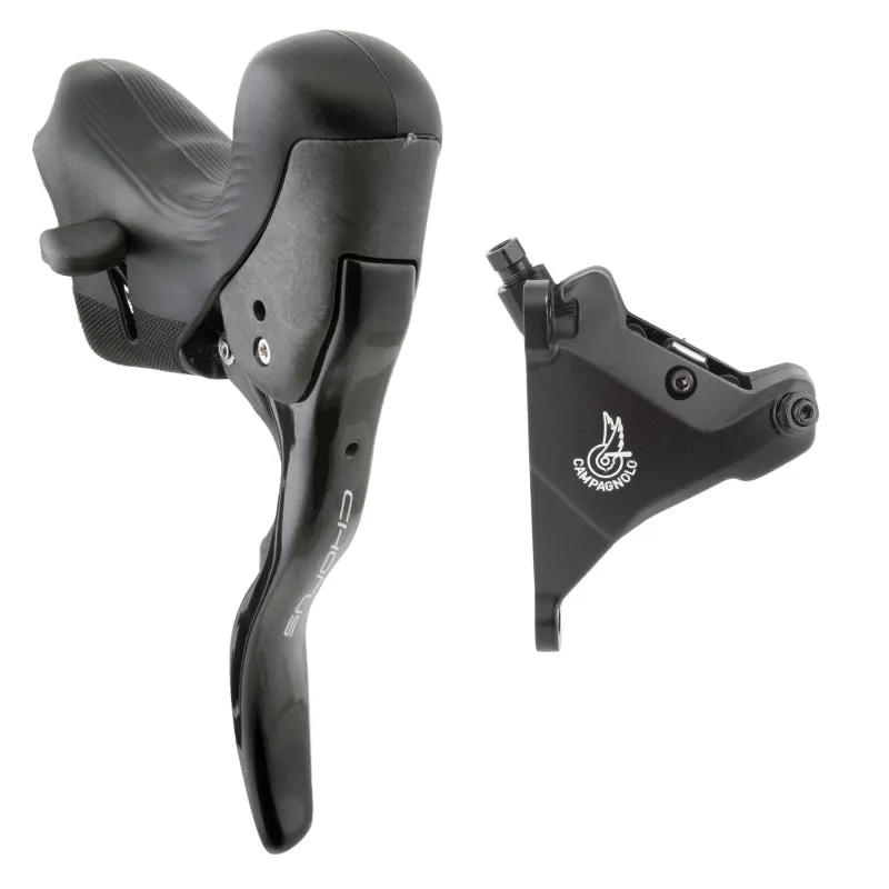 Chorus Ergopower Hydraulic Brake/Shift Lever Disc Caliper - Left/Front 12-Speed 160mm Flat Mount Caliper BLK