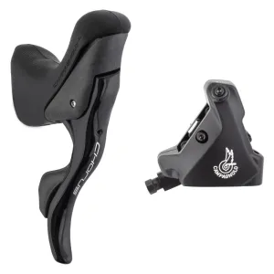 Chorus Ergopower Hydraulic Brake/Shift Lever Disc Caliper - Right/Rear 12-Speed 140mm Flat Mount Caliper BLK