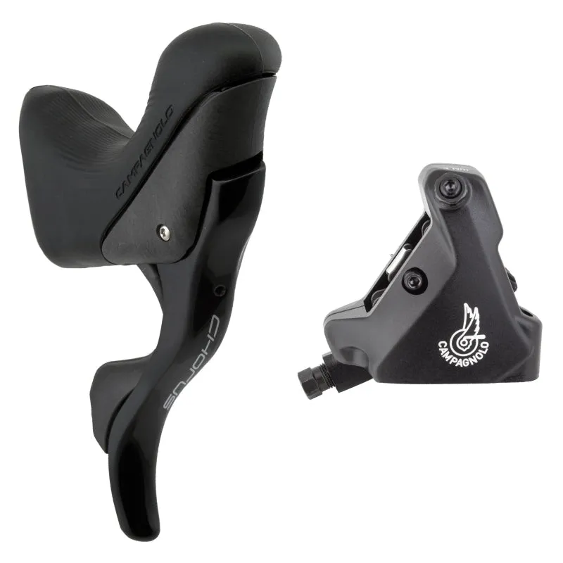 Chorus Ergopower Hydraulic Brake/Shift Lever Disc Caliper - Right/Rear 12-Speed 160mm Flat Mount Caliper BLK