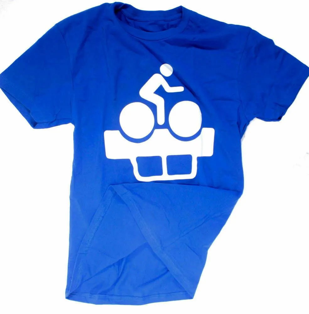 CLOCKWORK GEARS POLLUTION SOLUTION Men Sm T-Shirt Short Sleeve Royal Cotton NEW