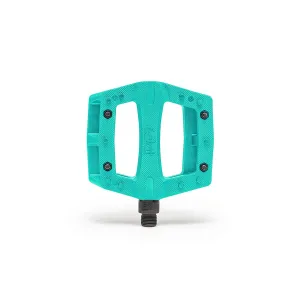 Contra Platform Pedals Body: Nylon Spindle: Cr-Mo 9/16 Turquoise Pair
