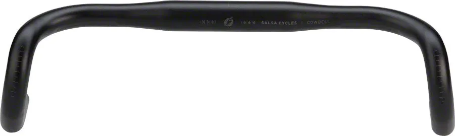 Cowbell Drop Handlebar - Aluminum 31.8mm 42cm Black