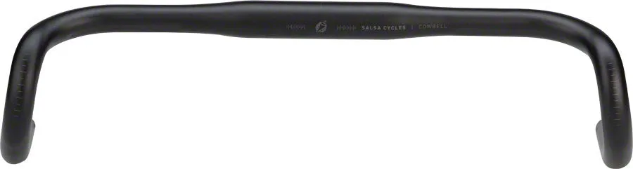 Cowbell Drop Handlebar - Aluminum 31.8mm 46cm Black