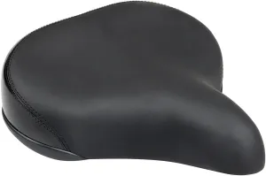 Cruiser Saddle - Memory Foam Soft Touch Cover Steel Black