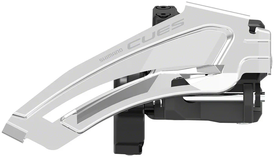 CUES FD-U6010-L Front Derailleur - 10/11-Speed Double Top-Swing Low Clamp Mount 40/46t Max BLK/Silver