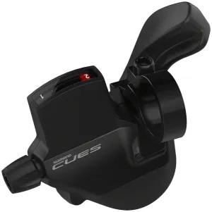 CUES SL-U6000-L Shifter - Left 2-Speed Rapidfire Plus Mono Optical Gear Display BLK