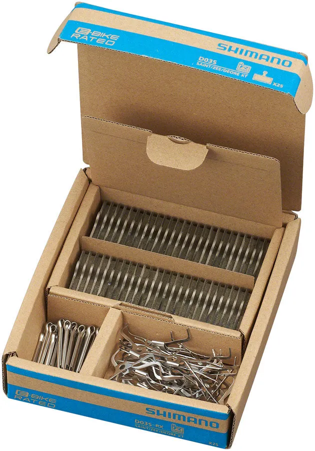 D03S-RX Disc Brake Pads Springs - Resin Compound Stainless Steel Backplate Box/25 pair