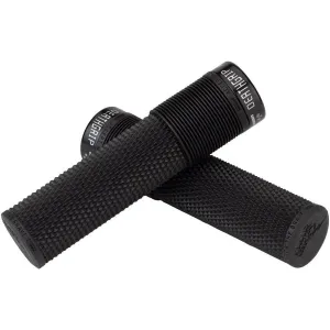 Deathgrip Bike Handlebar Grips - Black, Lock-On, Thin, Race Edition