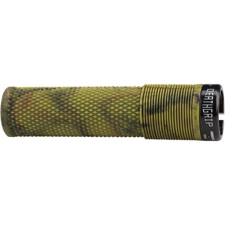 Deathgrip Bike Handlebar Grips - Camo, Lock-On