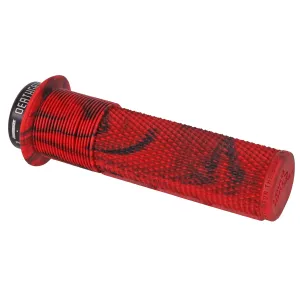 DeathGrip Flanged Grips - Thin Lock-On Marble Red