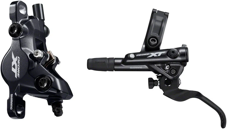Deore XT BL-M8100/BR-M8100 Disc Brake Lever - Front Hydraulic Post Mount 2-Piston Finned Pads I-SPEC EV Clamp Band BLK