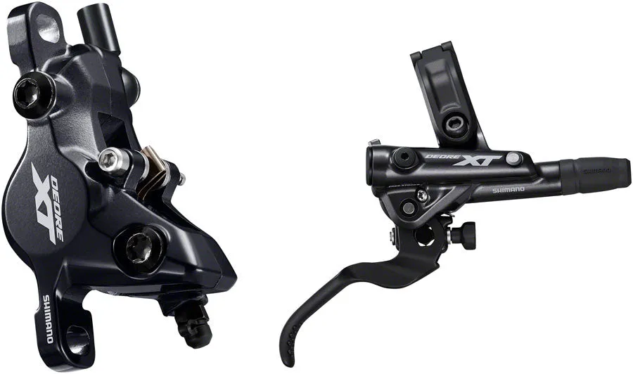 Deore XT BL-M8100/BR-M8100 Disc Brake Lever - Rear Hydraulic Post Mount 2-Piston Finned Pads I-SPEC EV Clamp Band BLK