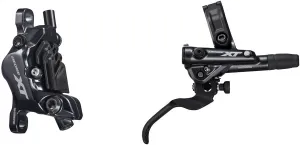 Deore XT BL-M8100/BR-M8120 Disc Brake Lever - Rear Hydraulic Post Mount 4-Piston Finned Pads I-SPEC EV Clamp Band BLK