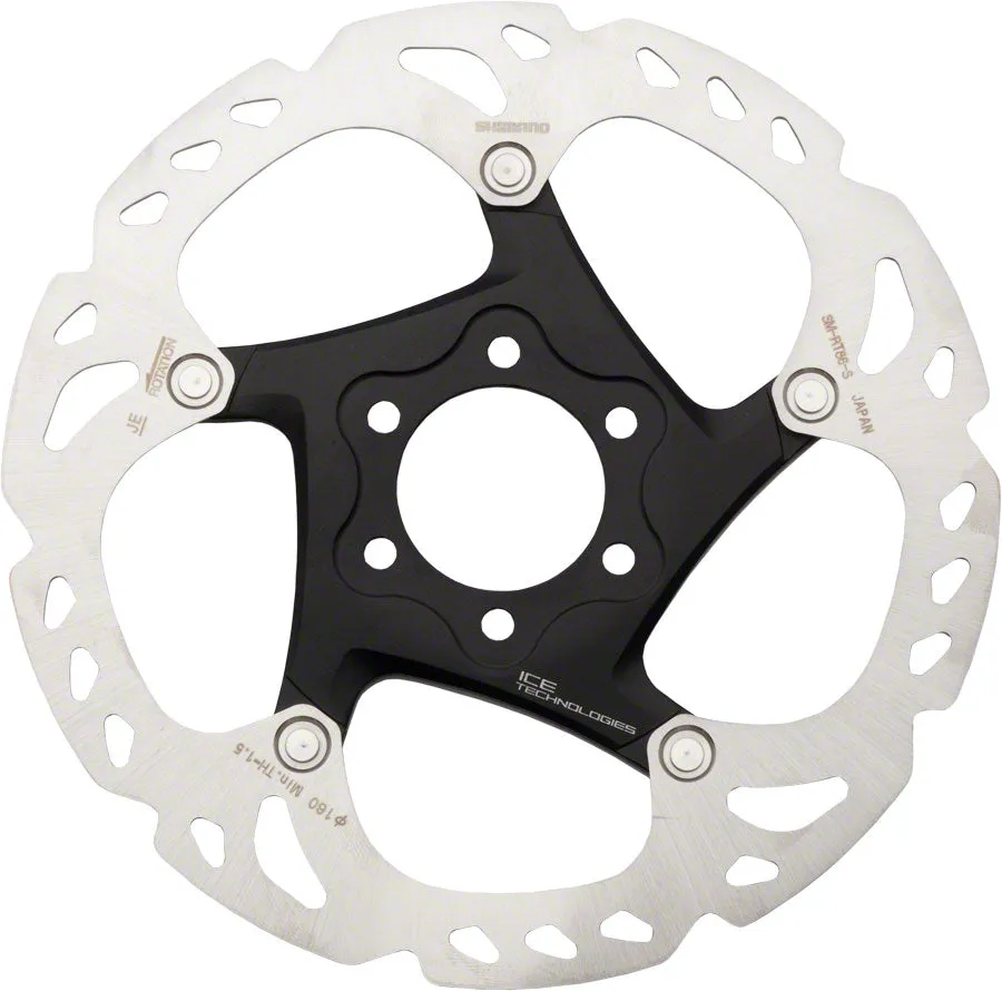 Deore XT SM-RT86-S2 Disc Brake Rotor - 160mm 6-Bolt Silver/Black
