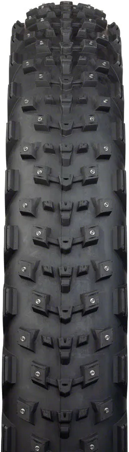 Dillinger 4 Tire - 26 x 4.2 Tubeless Folding Tan 60 TPI 168 Large Concave Carbide Aluminum Studs