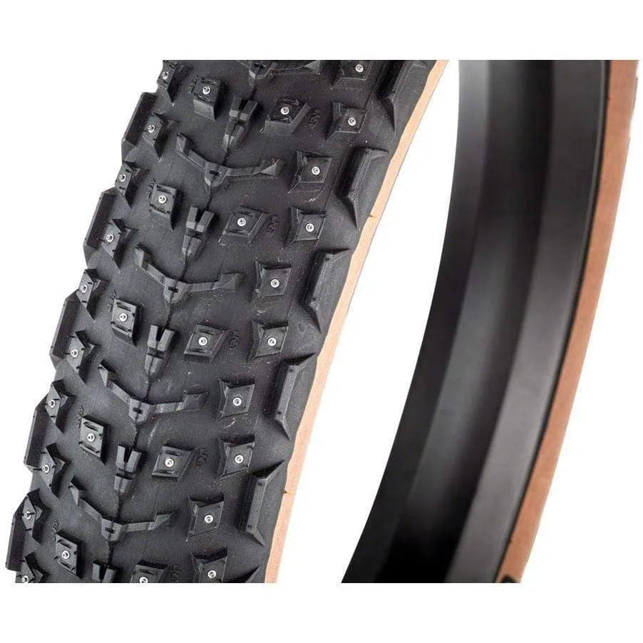 Dillinger 5 Tire - 26 x 4.6 Tubeless Folding Tan 60 TPI 258 Concave Carbide Aluminum Studs