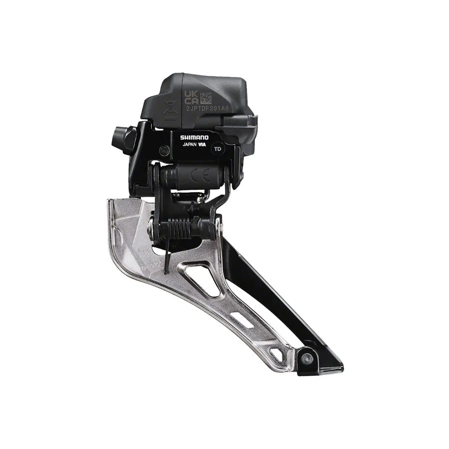 Dura-Ace FD-R9250 Di2 Front Derailleur - 2x12-Speed Braze-on Down Swing For 50-55t Max BLK/Silver
