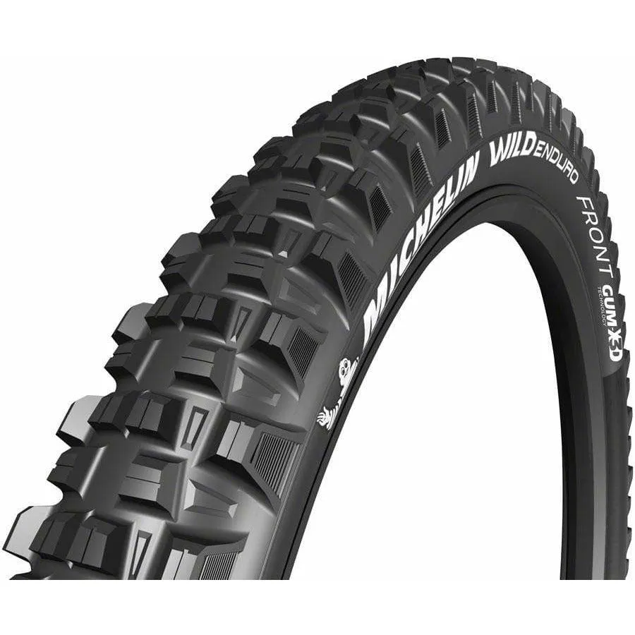 E-Wild Tire - 27.5 x 2.6 Tubeless Folding Gum-X Black Front Ebike