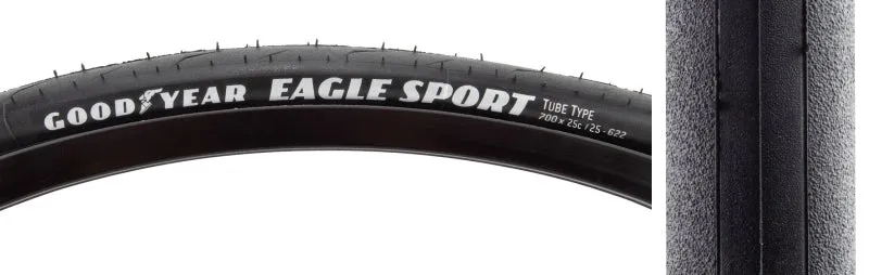 Eagle Sport Tube Type Tire 700 x 25C Black