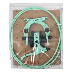 Evolver 2.5 U-Brake Set Frt or Rr Toothpaste Green Caliper-Lever and Cable