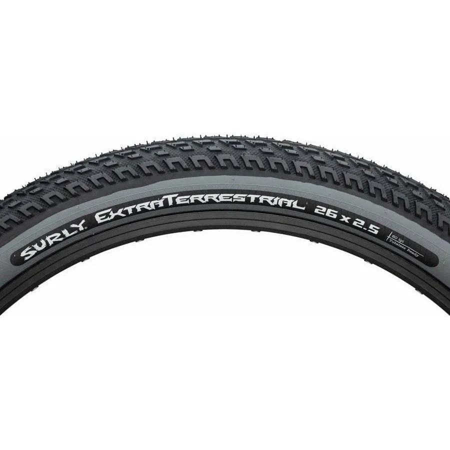 ExtraTerrestrial Tire - 26 x 46c Tubeless Folding Black/Slate 60tpi