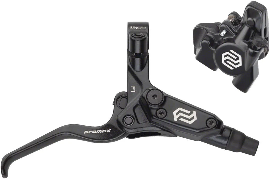 F1 / DSK-927 Disc Brake and Lever - Rear Hydraulic Flat Mount Black