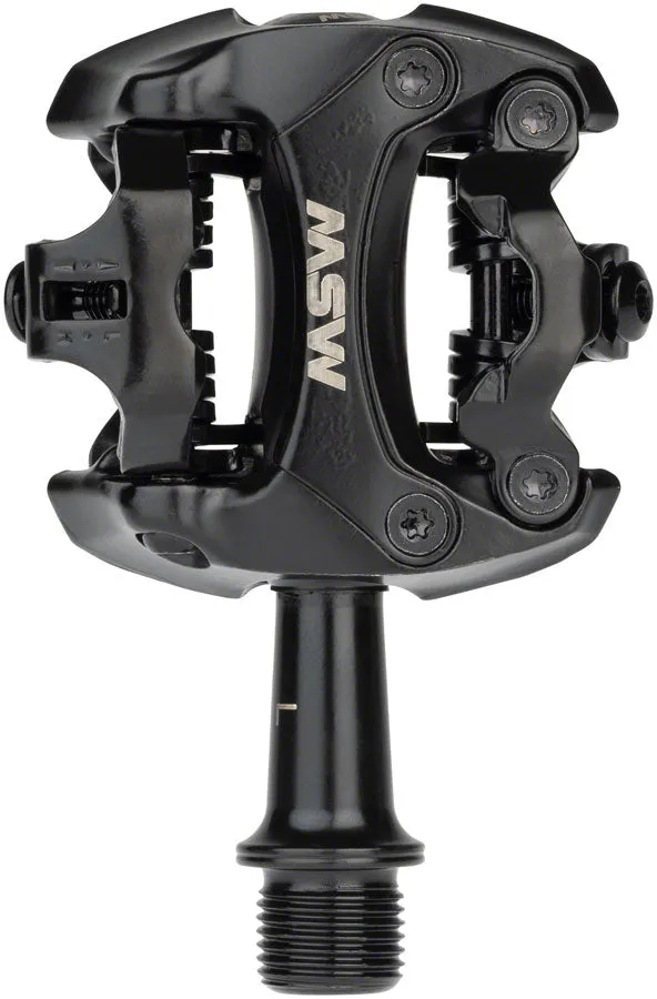 Flash II Pedals - Dual Sided Clipless Aluminum 9/16" Black