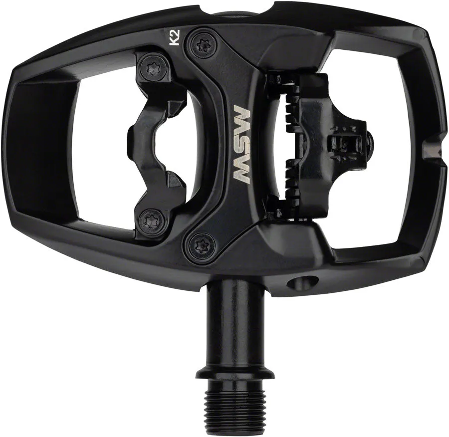 Flip I Pedals - Single Side Clipless Platform Aluminum 9/16" Intense BLK