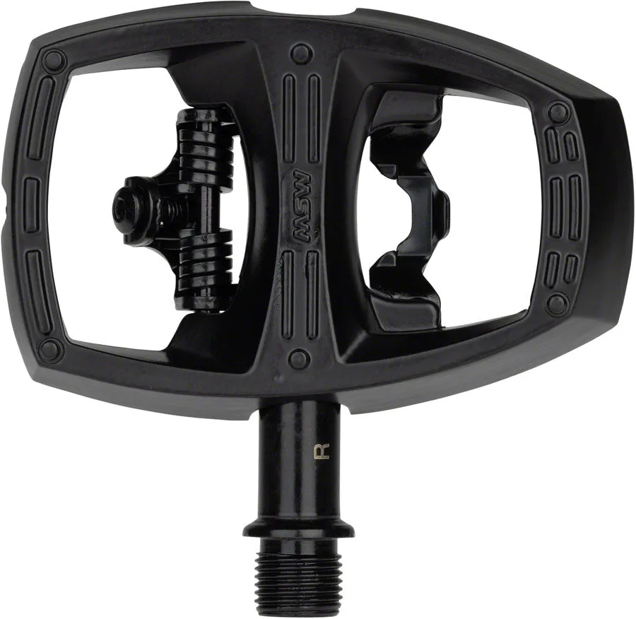 Flip I Pedals - Single Side Clipless Platform Aluminum 9/16" Intense BLK