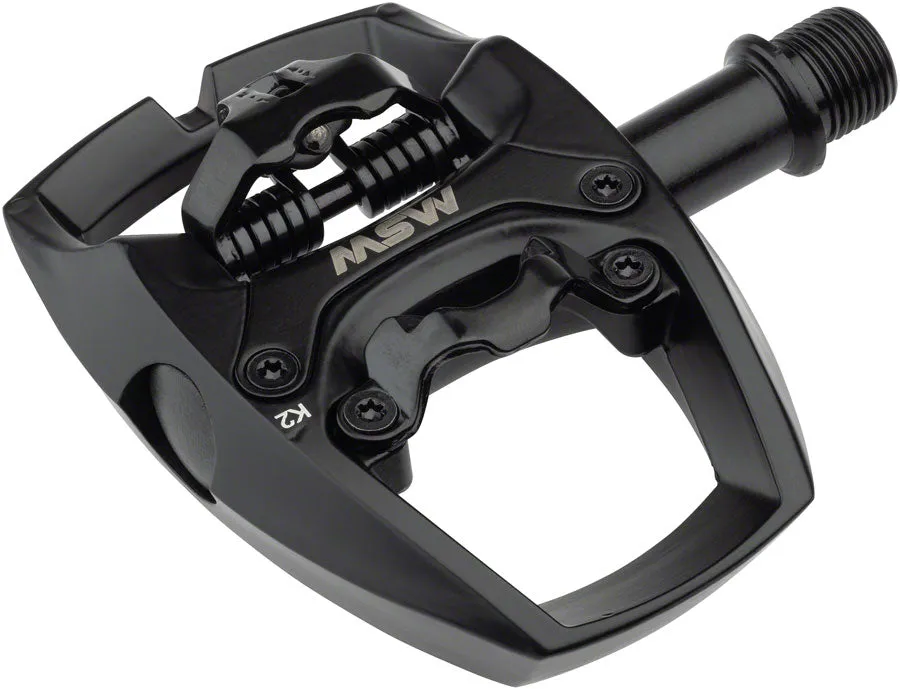Flip I Pedals - Single Side Clipless Platform Aluminum 9/16" Intense BLK